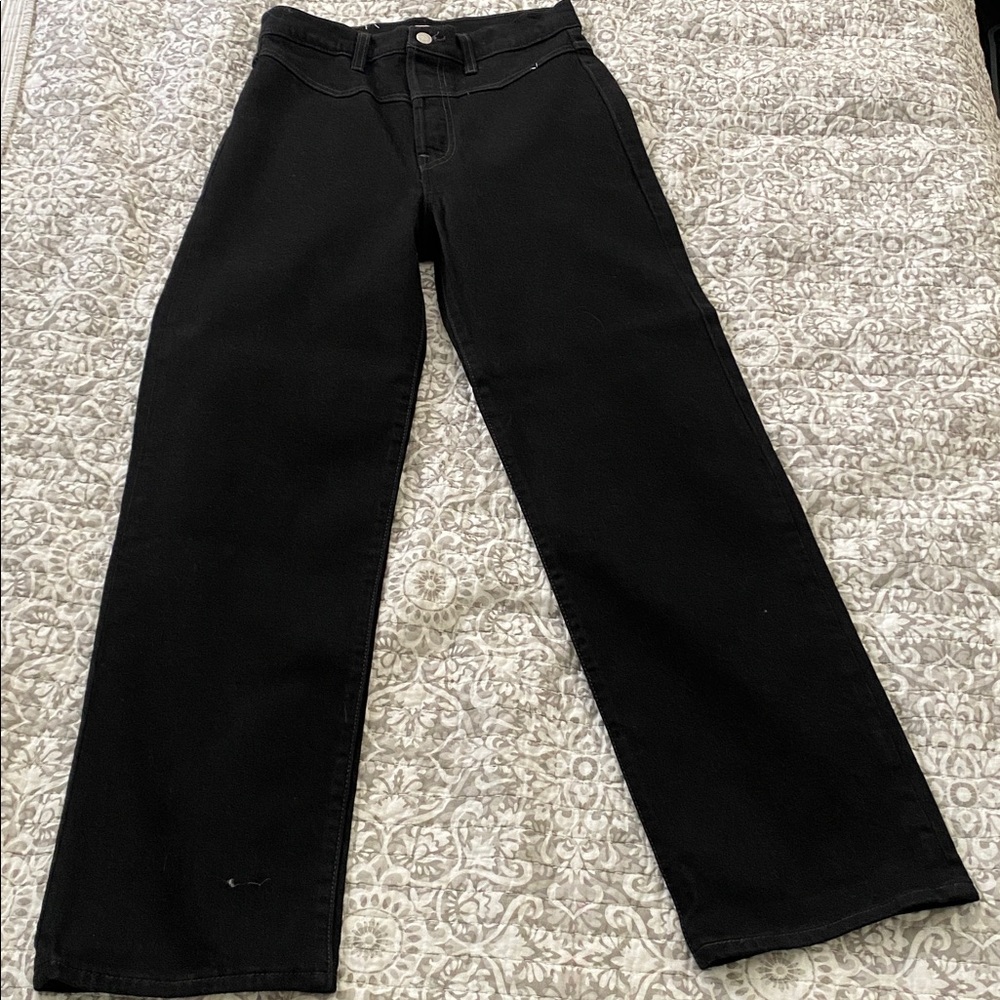 Levi's Dark Denim Ribcage Jeans
